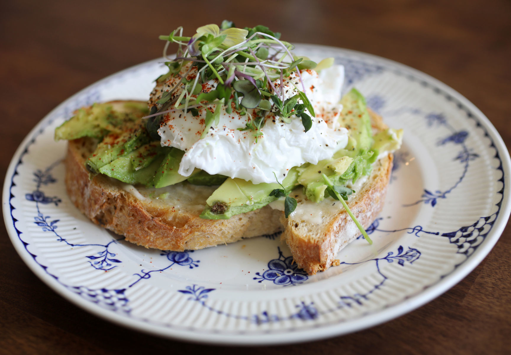 Wildwood Cafe avocado toast
